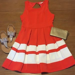 Sugarlips Fit and Flare Striped Dress